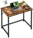Schreibtisch f&uuml;r Arbeitszimmer Industrie-Design, Braun / 50T x 80B cm