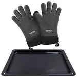 Backblech wie Zanussi 353193923/3 mit 2 Silikonhandschuhe f&uuml;r Backofen