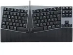 Perixx PERIBOARD-335 DE BL, ergonomische mechanische Tastatur (blaue Schalter)