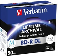 Verbatim 43846, Verbatim M-DISC BD-R DL 50GB/1-6x Jewelcase (5 Disc)