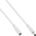 Inline&reg; VerL&auml;ngerungskabel, DC Stecker 4,0x1,7mm, wei&szlig;, 0,5m