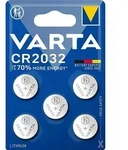 5x Varta CR2032 Lithium Knopfzelle 3V Batterie