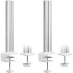 Inline&reg; Slatwall Befestigungss&auml;ulen Aluminium, f&uuml;r Tischhalterung Panel, 2er Set