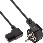 Inline&reg; Netzkabel, Schutzkontakt gew. auf Kaltger&auml;test. C13 rechts abgew., 1,8m
