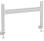 InLine&reg; Slatwall Tischhalterung, Panel Aluminium 1m inkl. 2 St&uuml;tzen 0,43m