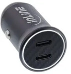 Inline&reg; USB KFZ Stromadapter Power Delivery, 2x USB-C, schwarz