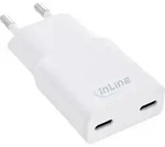 InLine&reg; USB Netzteil Ladeger&auml;t Dual USB-C, PD, PPS, 30W, wei&szlig;