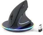 Perixx PERIMICE-713 RX Vertikale Ergonomie-Maus, kabellos, inkl. Ladepad