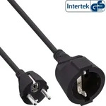 Inline&reg; Schutzkontakt-VerL&auml;ngerung ST / BU, schwarz, 7m