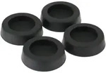 Inline Gummi-F&uuml;&szlig;e, f&uuml;r PC geh&auml;use, 4er Pack, schwarz