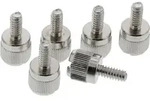 6x Inline R&auml;ndelschrauben, silber, f&uuml;r Geh&auml;use
