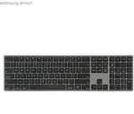 Perixx PERIBOARD-817 DE Kabellose Dual-Mode-Tastatur aus Aluminium, Vollformat