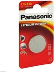 Panasonic CR-2430EL, Panasonic CR2430 3V Lithium Knopfzelle Batterie - 1er...