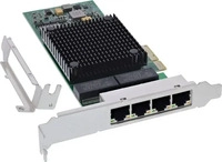 InLine Quad Gigabit Netzwerkkarte, 4x RJ45 1 Gb/s, PCIe x4
