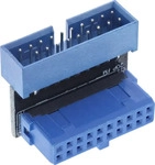 Inline 33448O, Inline USB 3.0 Adapter intern, Pfostenanschluss Stecker/Buchse, oben