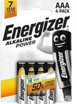 Energizer Alkaline Power AAA Micro LR03 Alkaline Batterie - 4er Verpackung