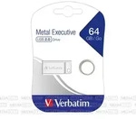 USB 2.0 Stick 64GB, Metal Executive, Silber
