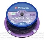 Verbatim 43757, Verbatim DVD+R DL 8.5GB/240Min/8x Cakebox (25 Disc)