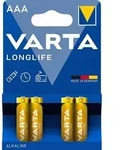 4x Varta Longlife AAA Micro LR03 Alkaline Batterie