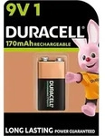 Duracell NiMH 9V Block 170mAh HR6F22 Power Recharge Akku - 1er Verpackung