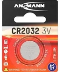 Ansmann CR2032 Lithium Knopfzelle 3V Batterie - 1er Verpackung
