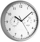 TFA Wanduhr mit Thermometer und Hygrometer 98.1072