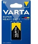 Varta Super Heavy Duty 9V Block 6F22 Zink Kohle Batterie - 1er Verpackung