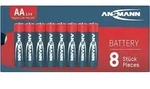 Ansmann Red AA Mignon LR6 Alkaline Batterien - 8ter Verpackung
