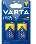 Varta Longlife Power 9V Block 6LR61 Alkaline Batterie - 2er Verpackung