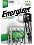 Energizer NiMH AAA Micro 800mAh HR03 Extreme Akku - 4er Verpackung