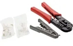 Inline&reg; Crimpzangen-Set f&uuml;r RJ45 ST, inkl. Zange, Abisolierer und Westernstecker