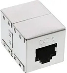 Inline&reg; Patchkabelkupplung Cat.6, 2x RJ45 Buchse, geschirmt