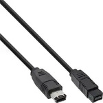Inline&reg; FireWire Kabel, IEEE1394 6pol Stecker zu 9pol Stecker, schwarz, 1,8m
