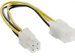 Inline&reg; Strom VerL&auml;ngerung intern, P4 4pol ST / BU, Netzteil zu Mainboard, 0,20m