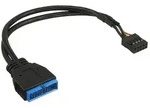 Inline&reg; USB 2.0 zu 3.0 Adapterk. int., USB 2.0 Mainb./USB 3.0 int., 0,15m