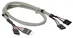 Inline USB 2.0 Verl., intern, 2x 4pol Pfostenstecker / Pfostenbuchse, 0,6m bulk
