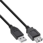 Inline&reg; USB 2.0 VerL&auml;ngerung, Stecker / Buchse, Typ A, schwarz, 5m