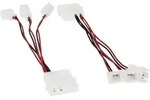 Inline&reg; L&uuml;fter Adapterkabel, 12V zu 5V, f&uuml;r 3 L&uuml;fter
