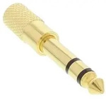 Inline&reg; Audio Adapter, 6,3mm Klinke Stecker an 3,5mm Klinke Buchse, Stereo, gold
