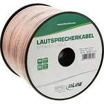 50m - Inline&reg; Lautsprecherkabel, 2x 2,5mm2, CCA, transparent