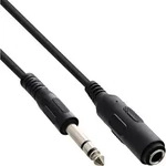 5m Inline&reg; Klinkenverl&auml;ngerung, 6,3mm Klinke Stecker / Buchse, Stereo