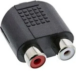 Inline&reg; Audio Adapter, 3,5mm Klinke Buchse Stereo an 2x Cinch Buchse
