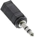 Inline&reg; Audio Adapter, 2,5mm Klinke Buchse an 3,5mm Stecker, Stereo