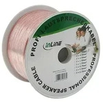 50m - Inline&reg; Lautsprecherkabel, 2x 0,75mm2, CCA, transparent