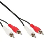 15m - Inline&reg; Cinch Kabel, 2x Cinch, Stecker / Stecker