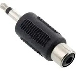 Inline&reg; Audio Adapter, 3,5mm Klinke Stecker an 1x Cinch Buchse, Mono