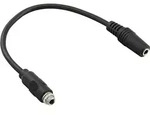 0.2m - Inline&reg; Audio Adapterkabel zum Einbau 1x mit Gewinde, 3,5mm Stereo BU/BU
