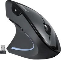 Perixx PERIMICE-713 L, ergonomische Maus, f&uuml;r LinksH&auml;nder, vertikal, schwarz