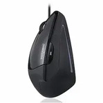 Perixx PERIMICE-513 L, ergonomische Maus, f&uuml;r LinksH&auml;nder, vertikal, schwarz