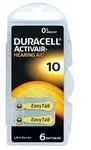 Typ 10 PR70 Duracell H&ouml;rger&auml;tebatterien - Gelb - 6 St&uuml;ck